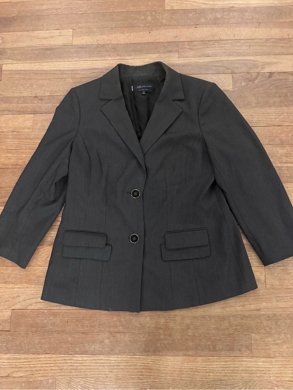 Anne Klein Women's Dark Gray Blazer - Size 12
b66
